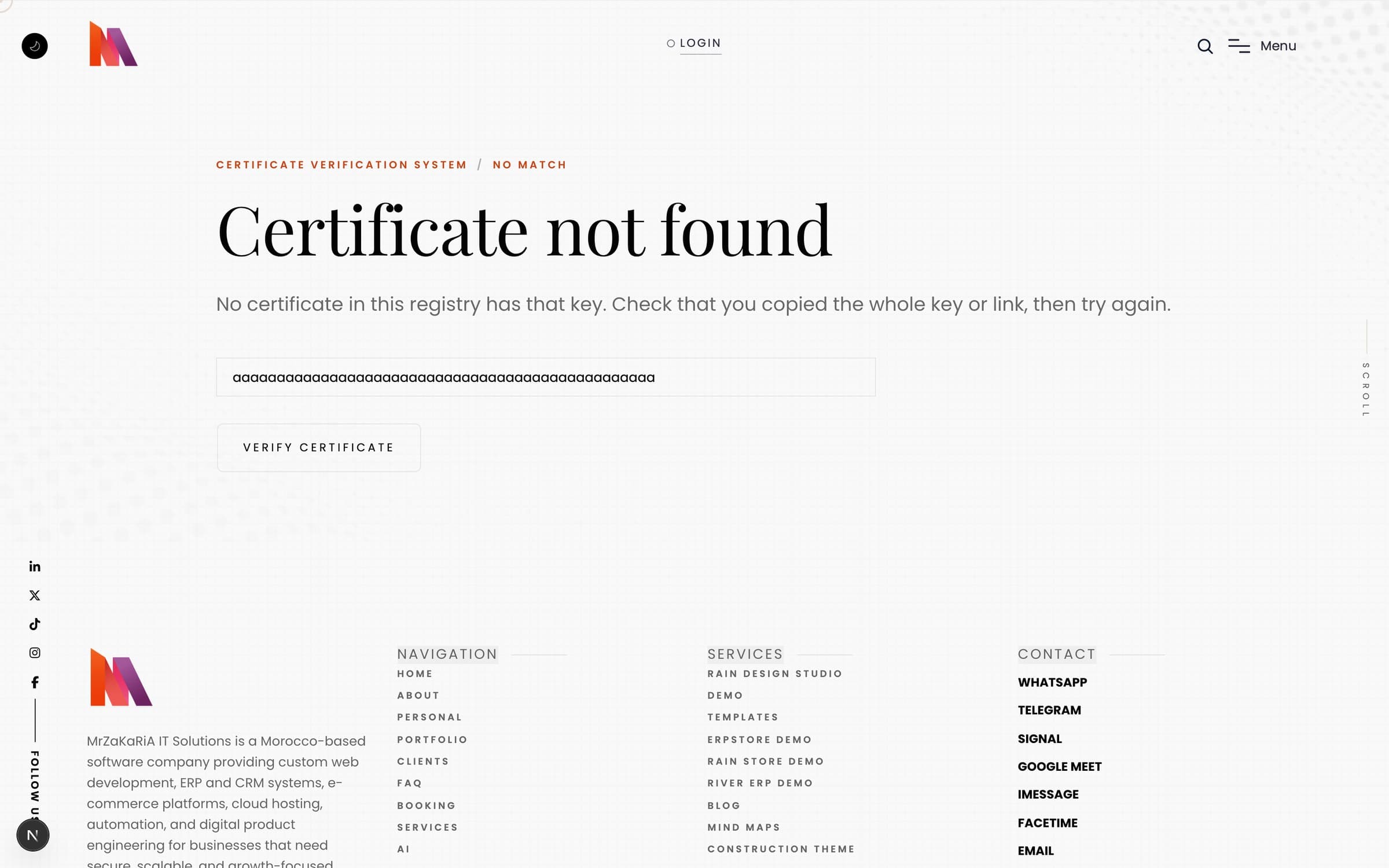 Not found